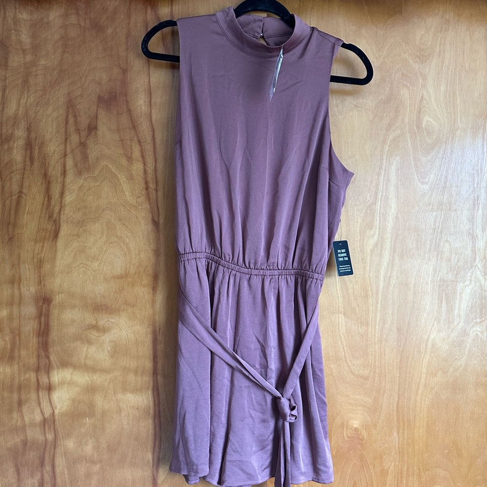 Express High Neck Satin Romper